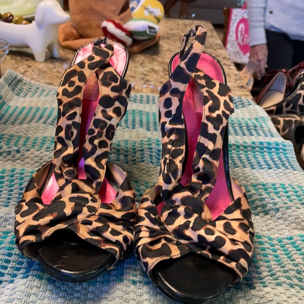 Cheetah Print Betsey Johnson Heels
